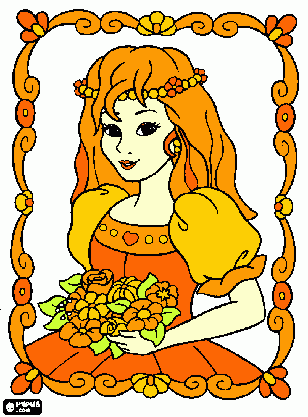 dessin Princesse de Feu