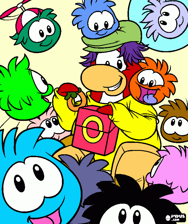 dessin puffles!!!