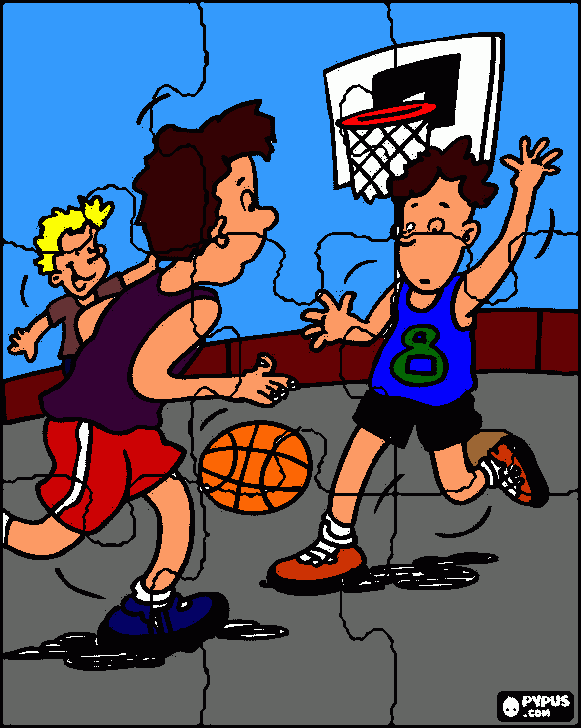 dessin puzzle basket