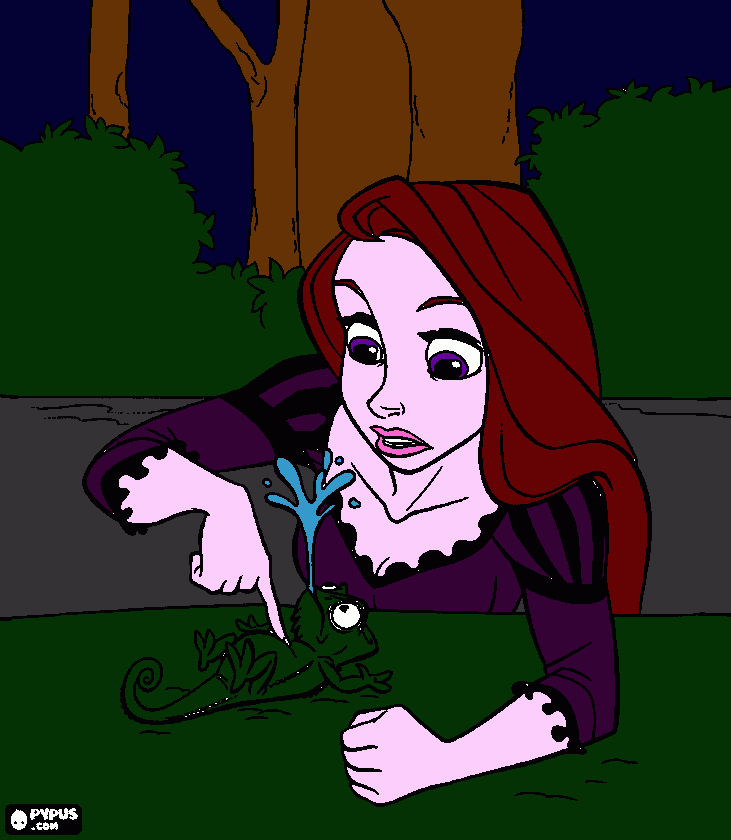 dessin Raiponce en Zaza .3.