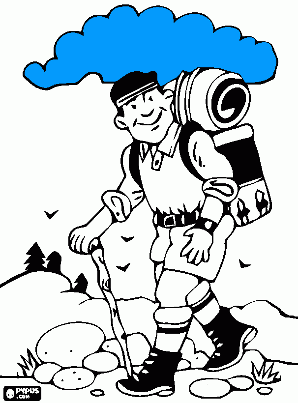 dessin randonneur
