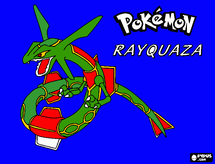 dessin rayquaza
