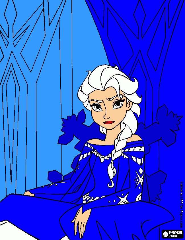 dessin reine des neiges triste