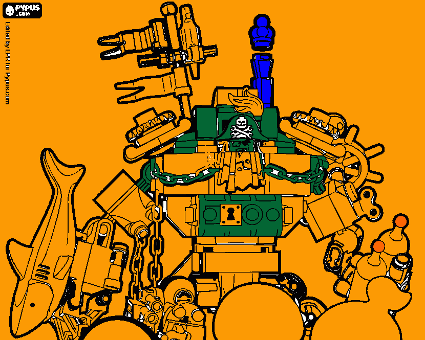 dessin Robot Lego