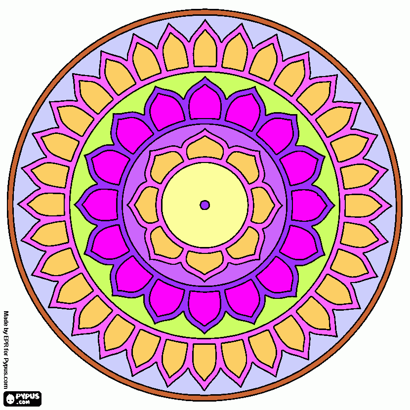 dessin rosace