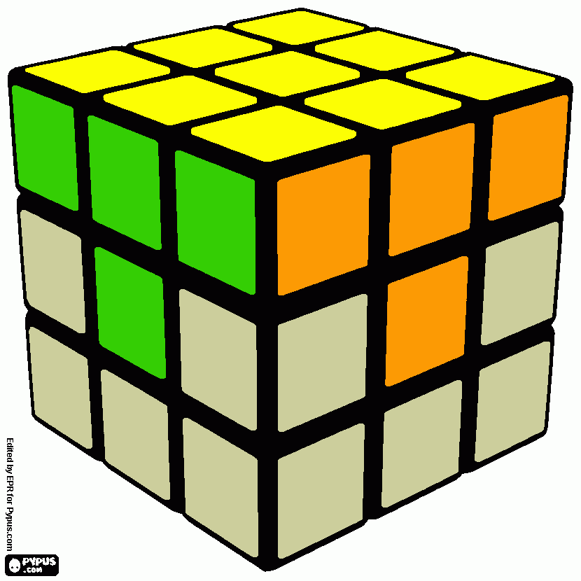 dessin rubik's cube
