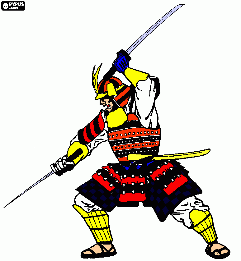 dessin Samurai
