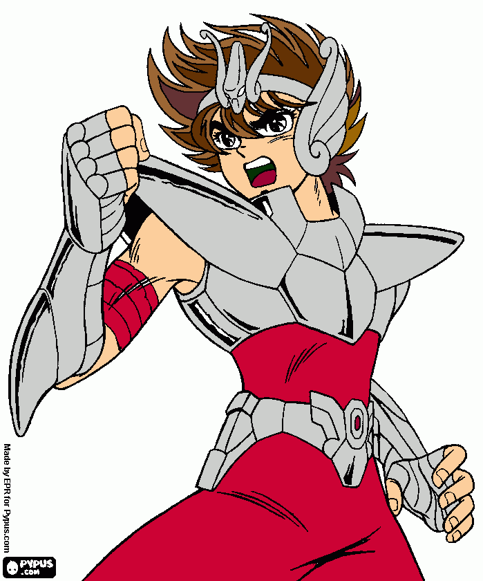 dessin seiya saint seiya