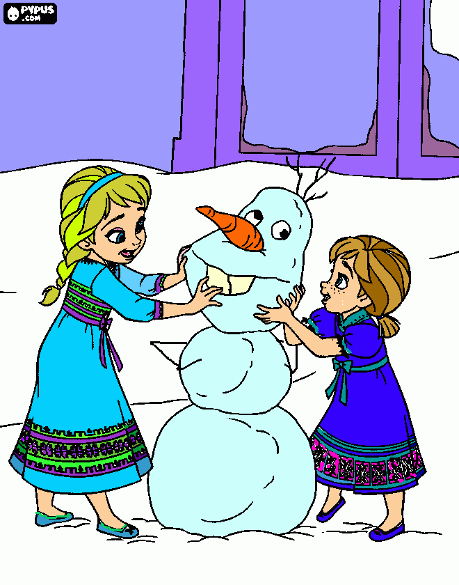 dessin sibylle et eva frozen