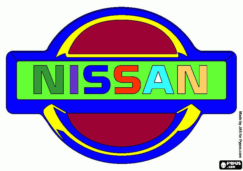 dessin sigle NISSAN