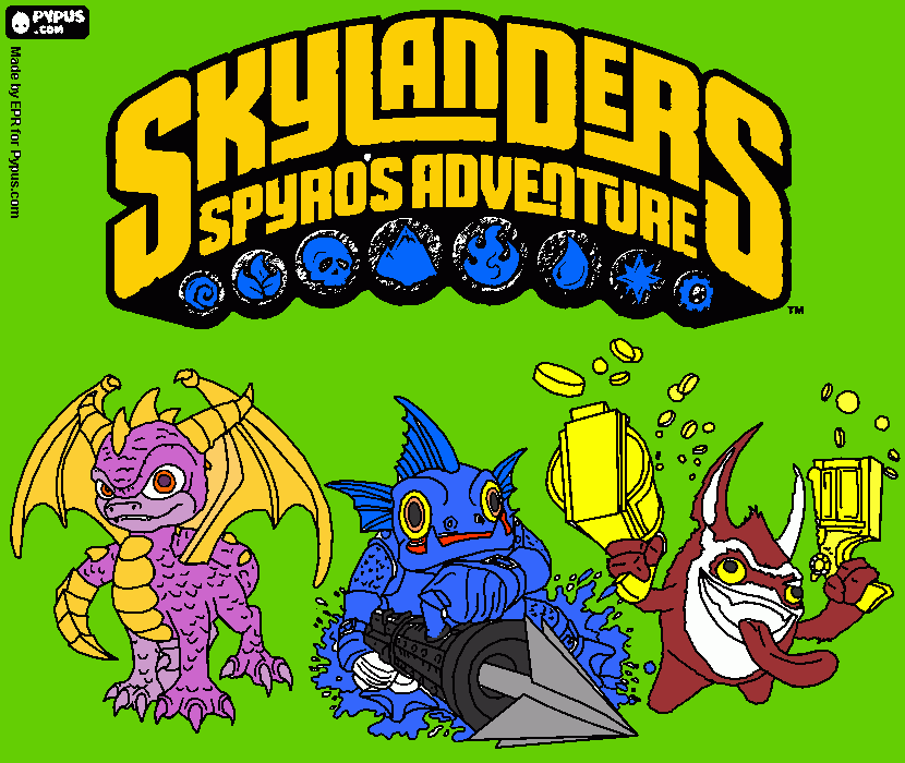 dessin Skylanders Spyro's adventure