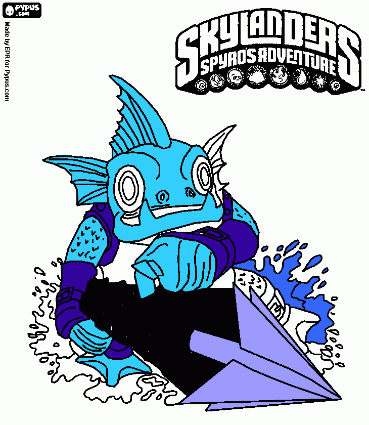 dessin Skylanders spyros