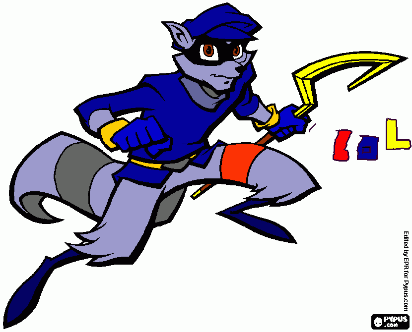 dessin sly cooper