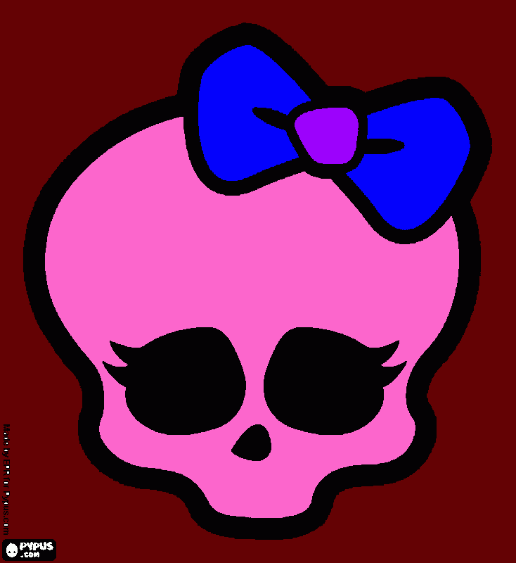 dessin squelette de monster high