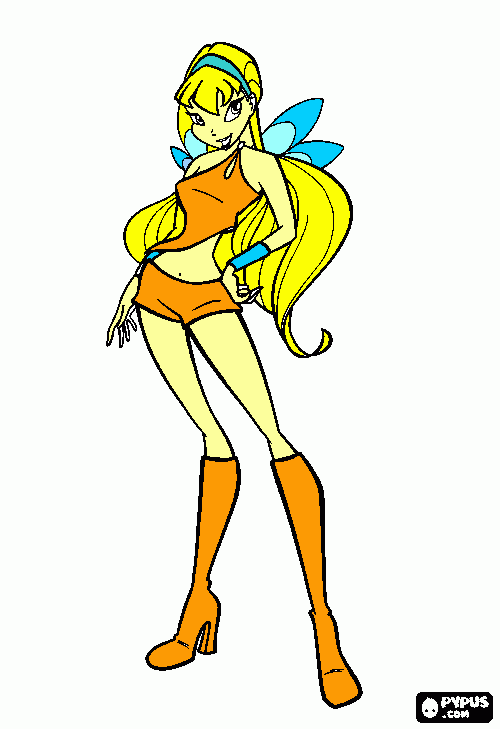 dessin Stella fait par Marie ta fille  des Winx
