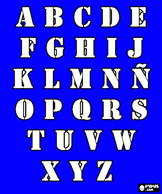 dessin stencil de lettre
