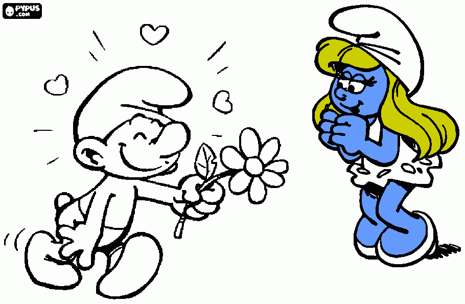 dessin stroumpfette