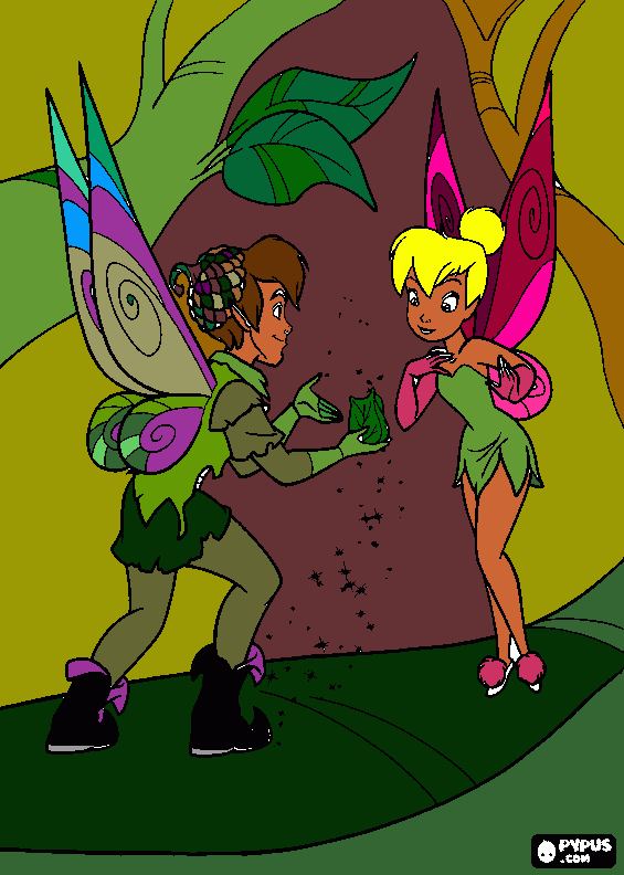 dessin terence et fée clochette