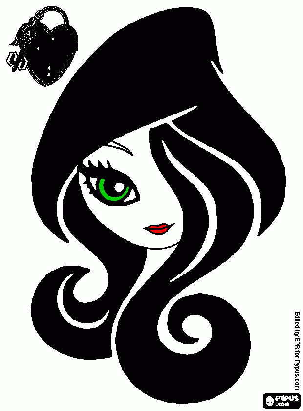 dessin tete de fille