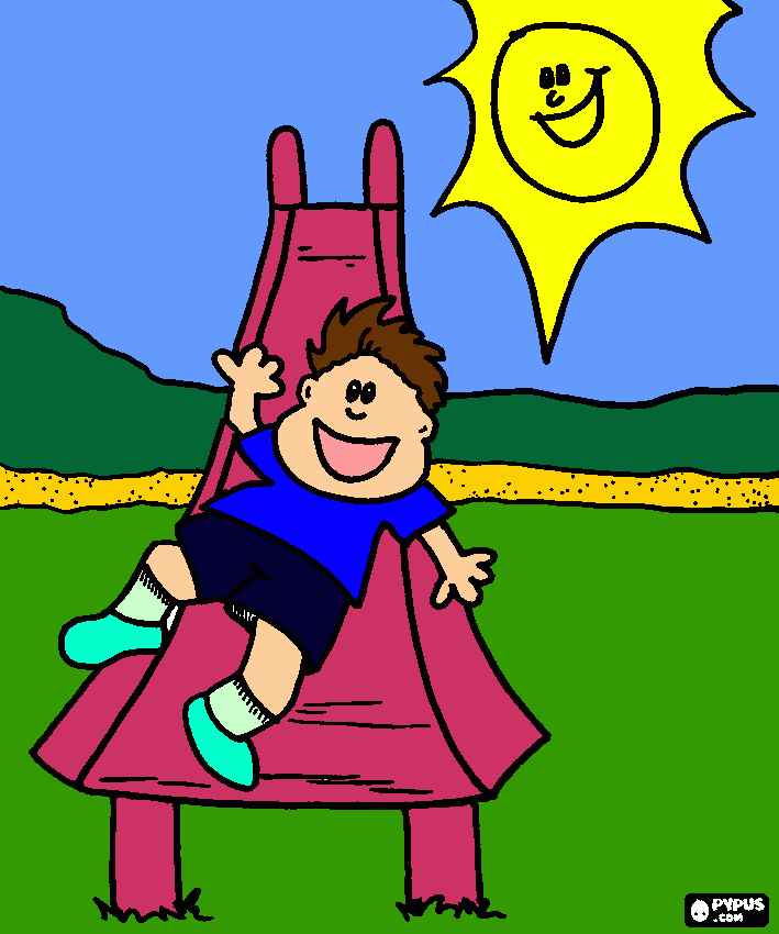 dessin toboggan