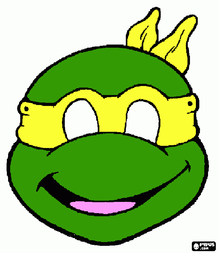 dessin tortue ninja jaune
