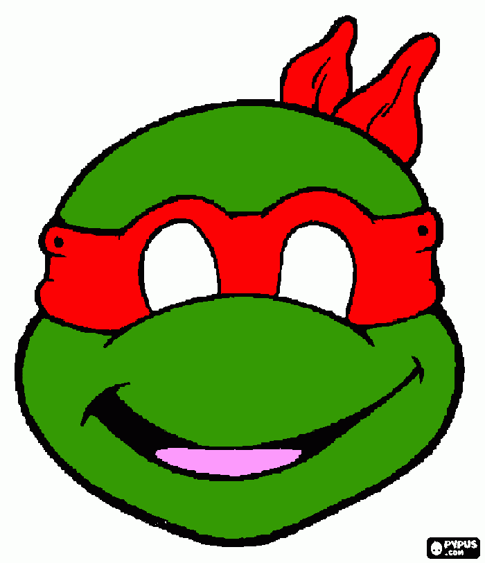dessin tortue ninja rouge