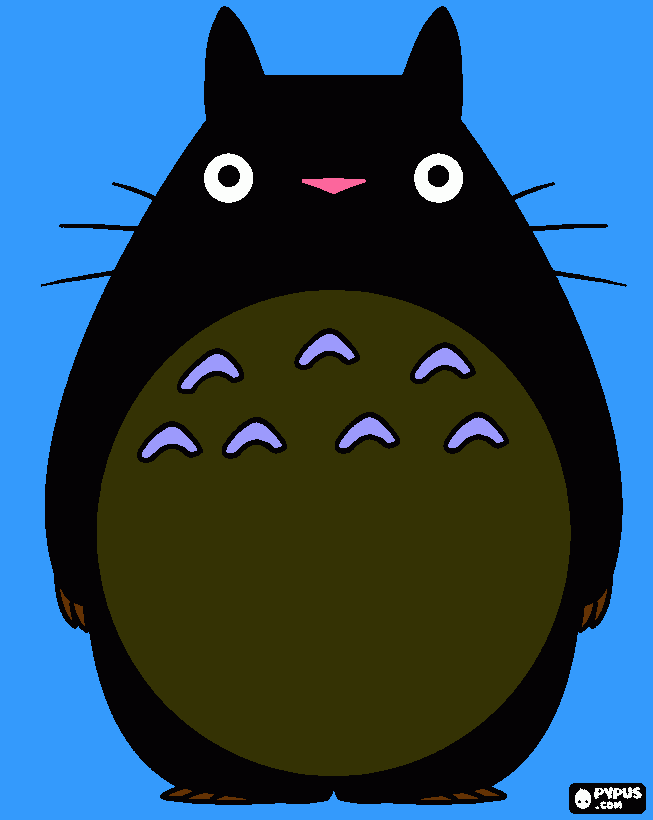 dessin Totoro dingo pour papa dingo...