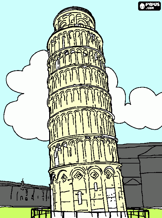 dessin Tour de Pise