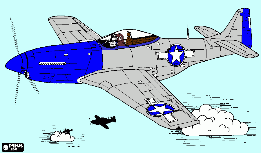 dessin un avion qui vol dans le ciel 