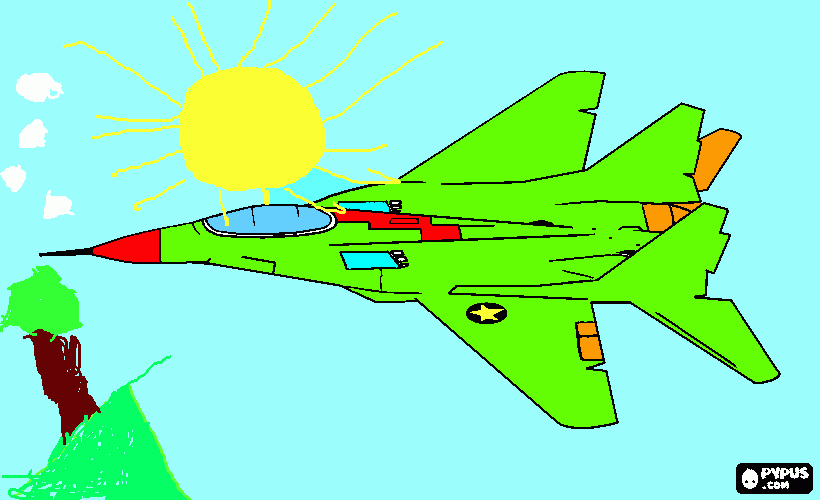 dessin un beau navion