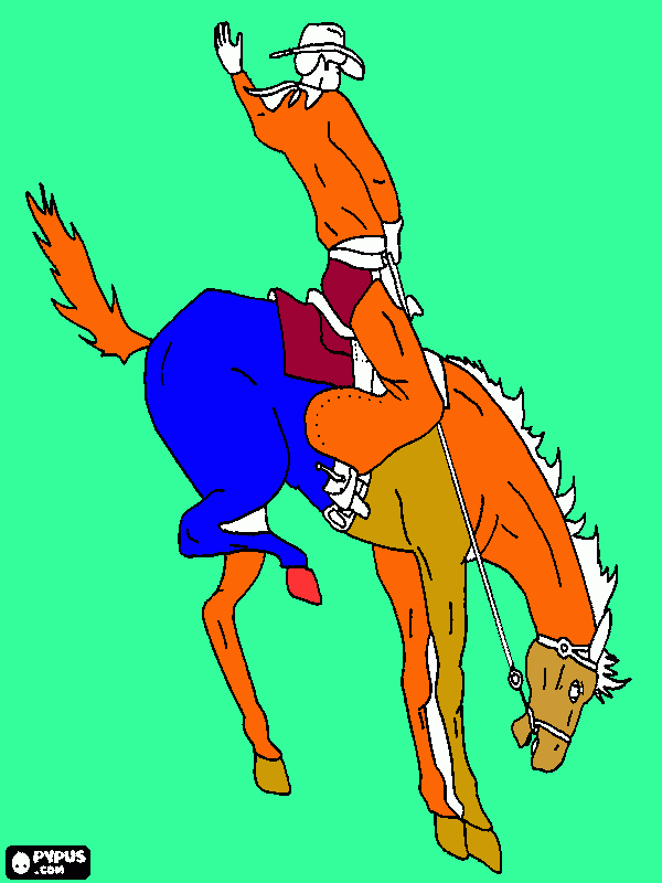dessin Un cheval et un monsieur