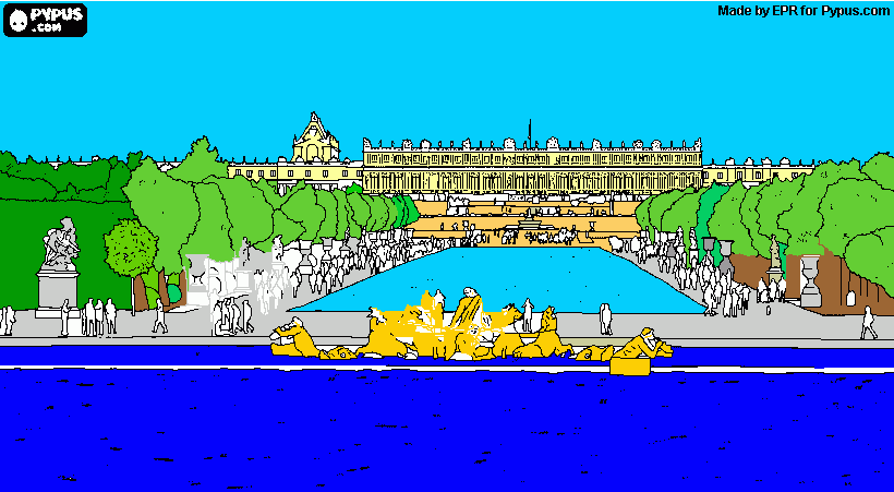 dessin versailles colorato d Francesco