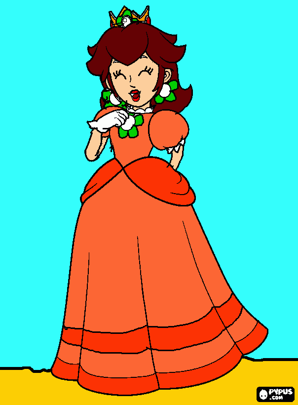dessin Voici la Princesse Daisy Sarasaland