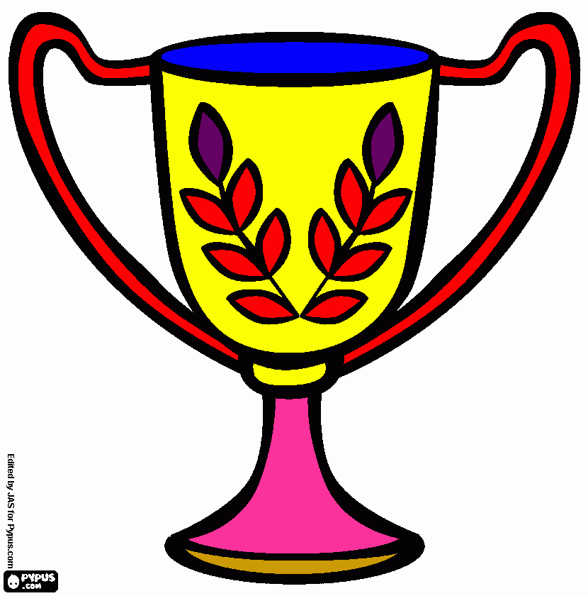 dessin voici un trophé pour toi!