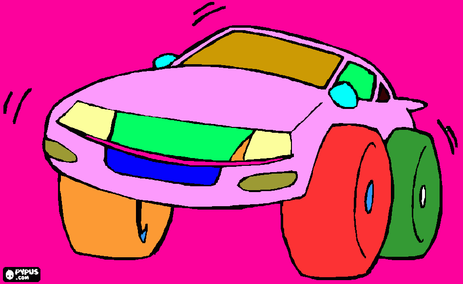 dessin Voiture grande roue