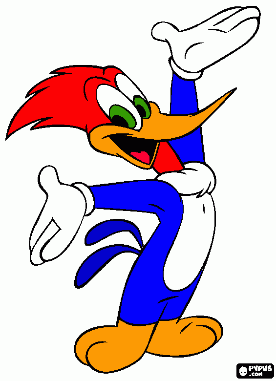 dessin Woody Woodpecker