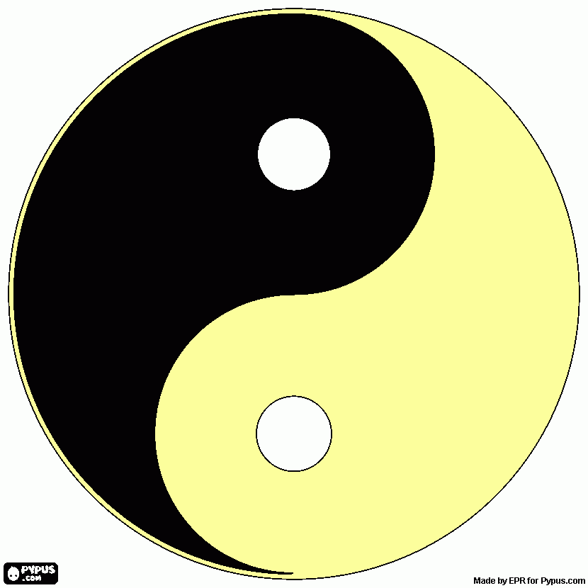 dessin ying yang