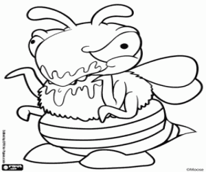 Coloriage Les abeilles nuisibles de Trash Pack