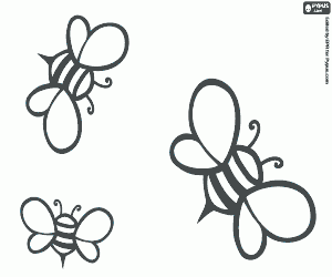 Coloriage Abeilles, les producteurs de miel