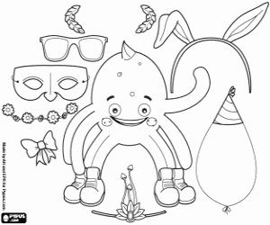 Coloriage Accessoires pour Pypus