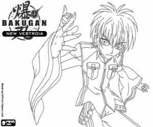 Coloriage Ace Swemco de Bakugan