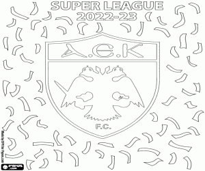 Coloriage AEK Athènes FC, champion 2022-2023