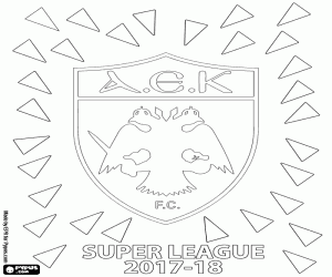 Coloriage AEK Athènes, Super League 2017-18