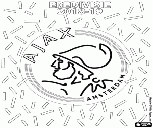 Coloriage AFC Ajax, champion 2018-2019