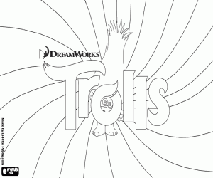 Coloriage Affiche du film Trolls