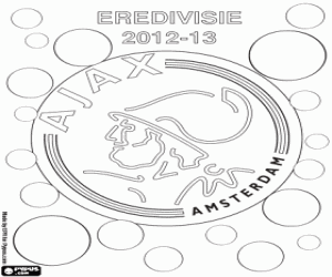 Coloriage Ajax Amsterdam, champion 2012-2013