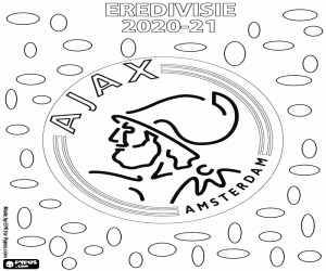 Coloriage Ajax Amsterdam, champion 2020-2021