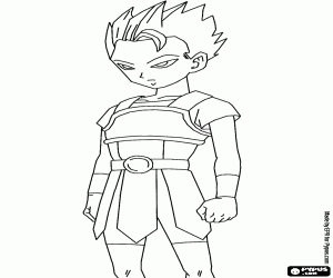 Coloriage Alexiia, personnage de Dragon Ball Super