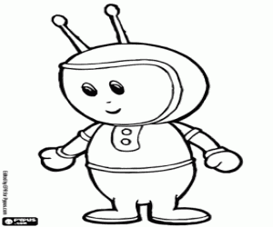 Coloriage Alien avec antennes