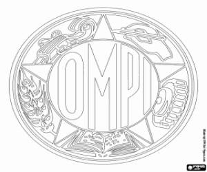 Coloriage Ancien logo de l'OMPI